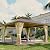MELLCOM 12x14FT Hardtop Gazebo,Wooden Finish Coated Aluminum Patio Gazebo with Aluminum Composite Double Roof for Patio Lawn and Garden, Curtains and Netting Included