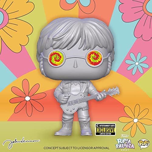 Double Lennon Rocks Figure Pop! Bundled with Exclusive Peace Glasses + Guitar John in Psychedelic Shades + Beatles… - Les Beatles, Paul McCartney, John Lennon, RIngo Starr, George Harrison Double Lennon Rocks Figure Pop! Bundled with Exclusive Peace Glasses + Guitar John in Psychedelic Shades + Beatles… – Image 4