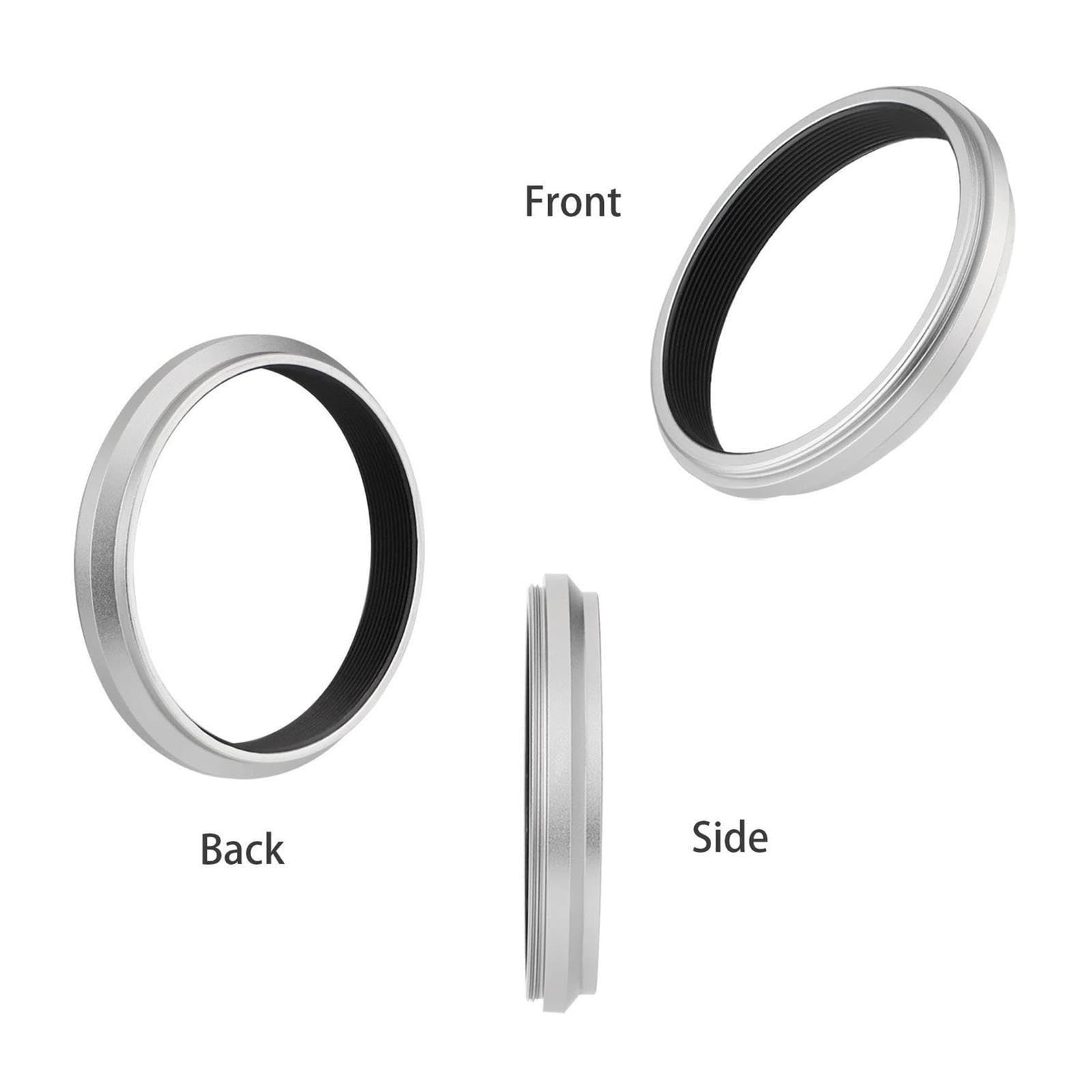 Anello adattatore filtro obiettivo compatibile for Fujifilm X70 X100 X100S X100T X100F fotocamera adatta 49 mm UV CPL filtro ND argento