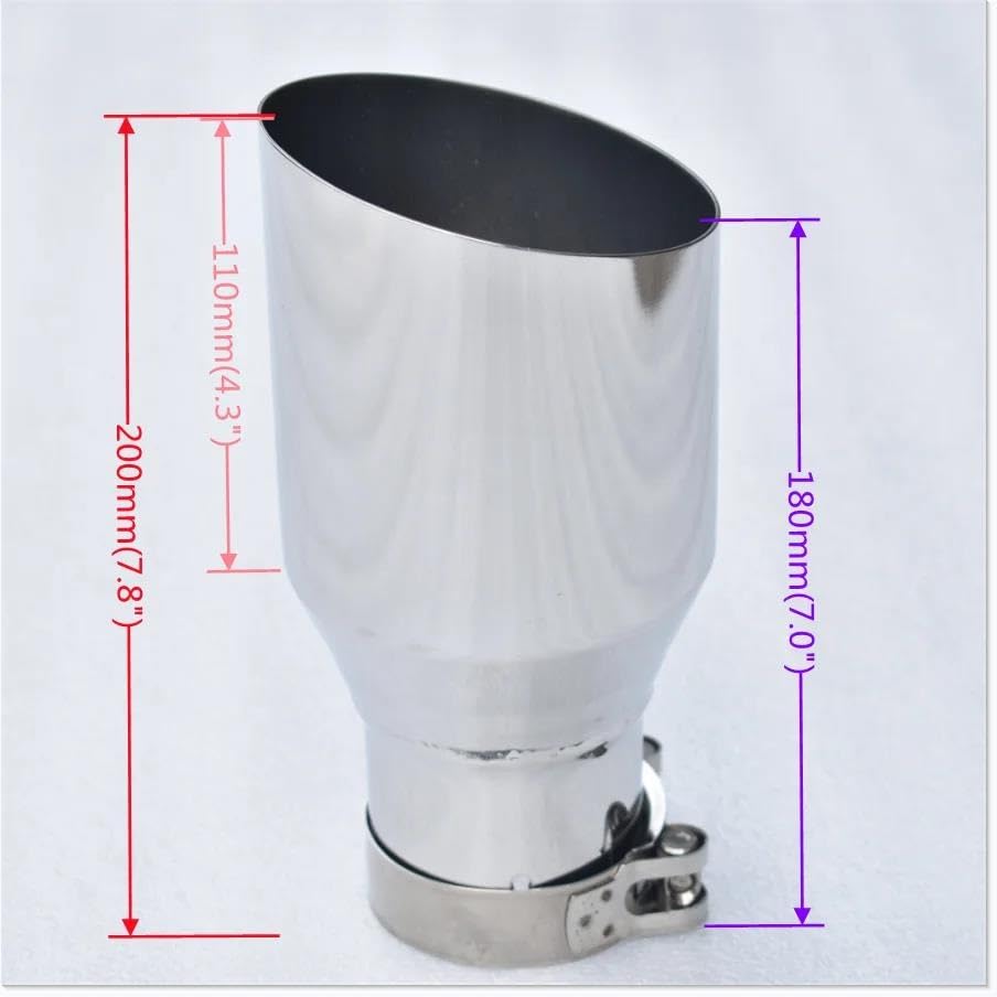 Tuyaux de queue de voiture pour modification esthétique embout universel 101 - 3