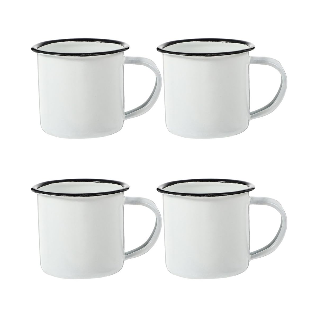 Mug Émail Vintage à double épaisseur Gatuida avec poignée ergonomique isolante