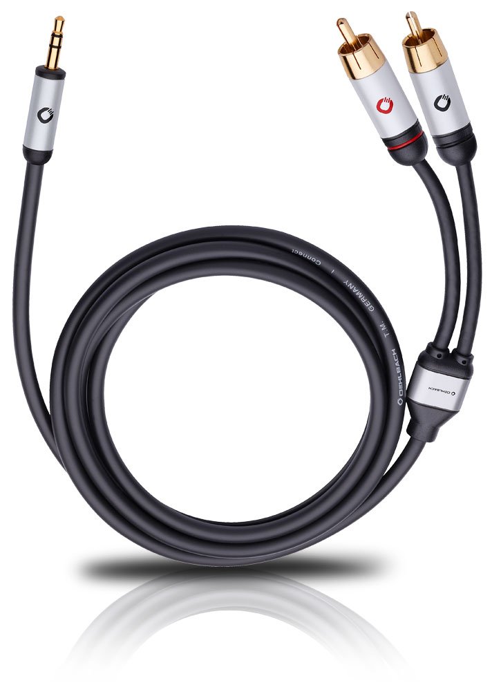 OEHLBACH 60006 cavo audio 5 m 3.5mm 2 x RCA Nero