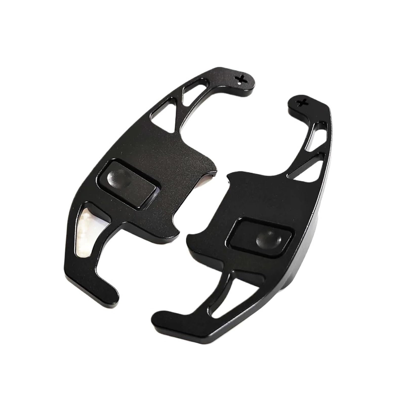Xxiucj Car Paddle Shifter Extensions for Chevrolet for Malibu for XL for Explorer for Cruze Car Steering Wheel Aluminum Alloy Shifters Shift Paddle(Black)