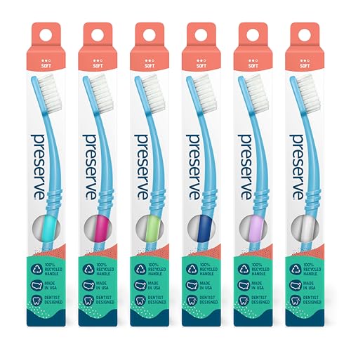 Brosse à dents adultes hygiène buccale Preserve Hygiène Dentaire soft pack économique