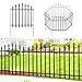 Thealyn Gartenzaun aus Metall, Tierbarriere für Hunde, Landschaftsgrenze, Schwarz, 5 Paneele, 66cm Höhe * 61cm Breite