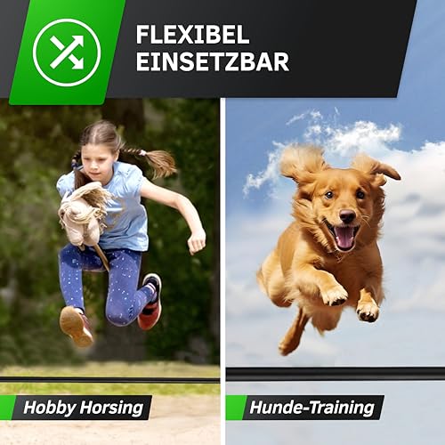 TOOLZ Koordinationshürden Set (5er-Set) – Agility Grid Set - Trainingsstangen & Clips für Parcours, Slalom & Sprungtraining – Agility Hürden-Set +Tasche