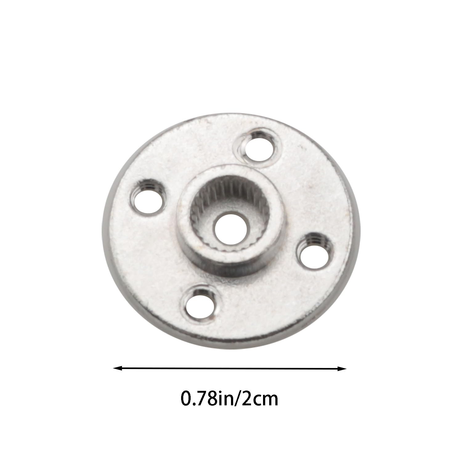 WELWIK 5PCS Metal Aluminum Servo Horn 25T Servo Arm Accessories Small Round Disc Universal for Standard Servos for Robot Mechanical Claw RC Car Helicopter Mg945 Mg995 Mg996 Silver