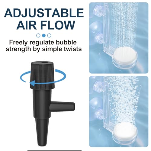 Image of Xthrotsenk Fish Tank Airstone Bubbler Bubble Stones Diffuser, Nano Aquarium Dissolved Bubbler Oxygen, Silent Leaves Tiny Bubbles for Aquarium Fish Tank Accessories