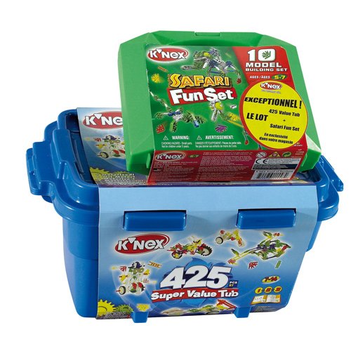 エクスGN 3セット K'NEX - Blue Value Tub 425 Pieces : Amazon.co.uk: Toys & Games