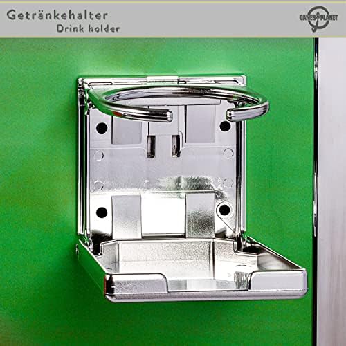 8. Bild von GAMES PLANET Kickertisch Leeds in 6 Farben, Tischfußball, Tischkicker, inkl. 4 Bälle + 2 Getränkehalter, ca. 60kg