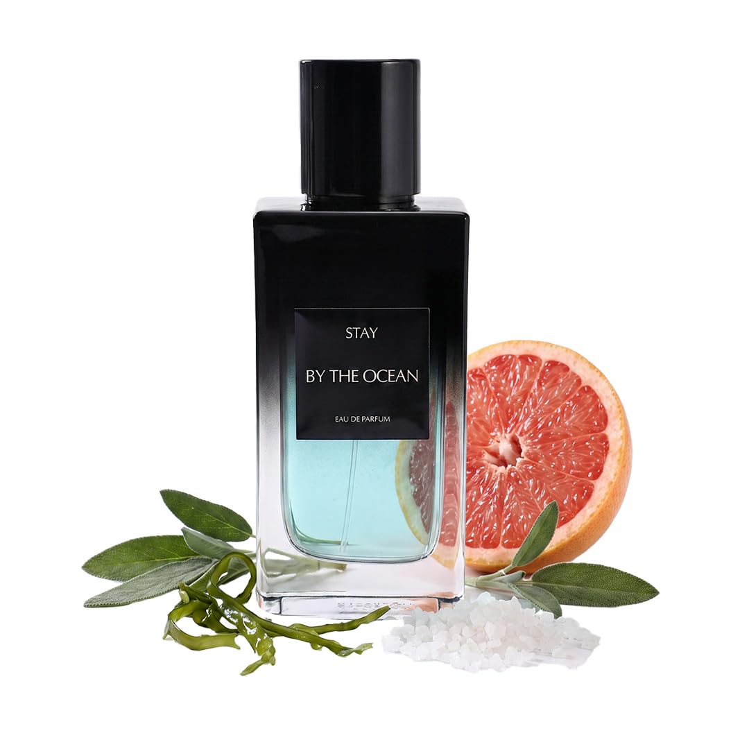 STAY By The Ocean Unisex Perfume, 100ml Eau De Parfum | Fresh Aquatic Marine Scent with Sea Salt & Seaweed | Grapefruit, Sea Salt & Musk Notes | 30% Oil Concentration | Everyday Fragrance for Men & Women | Ideal Gift for Him & Her-image-11