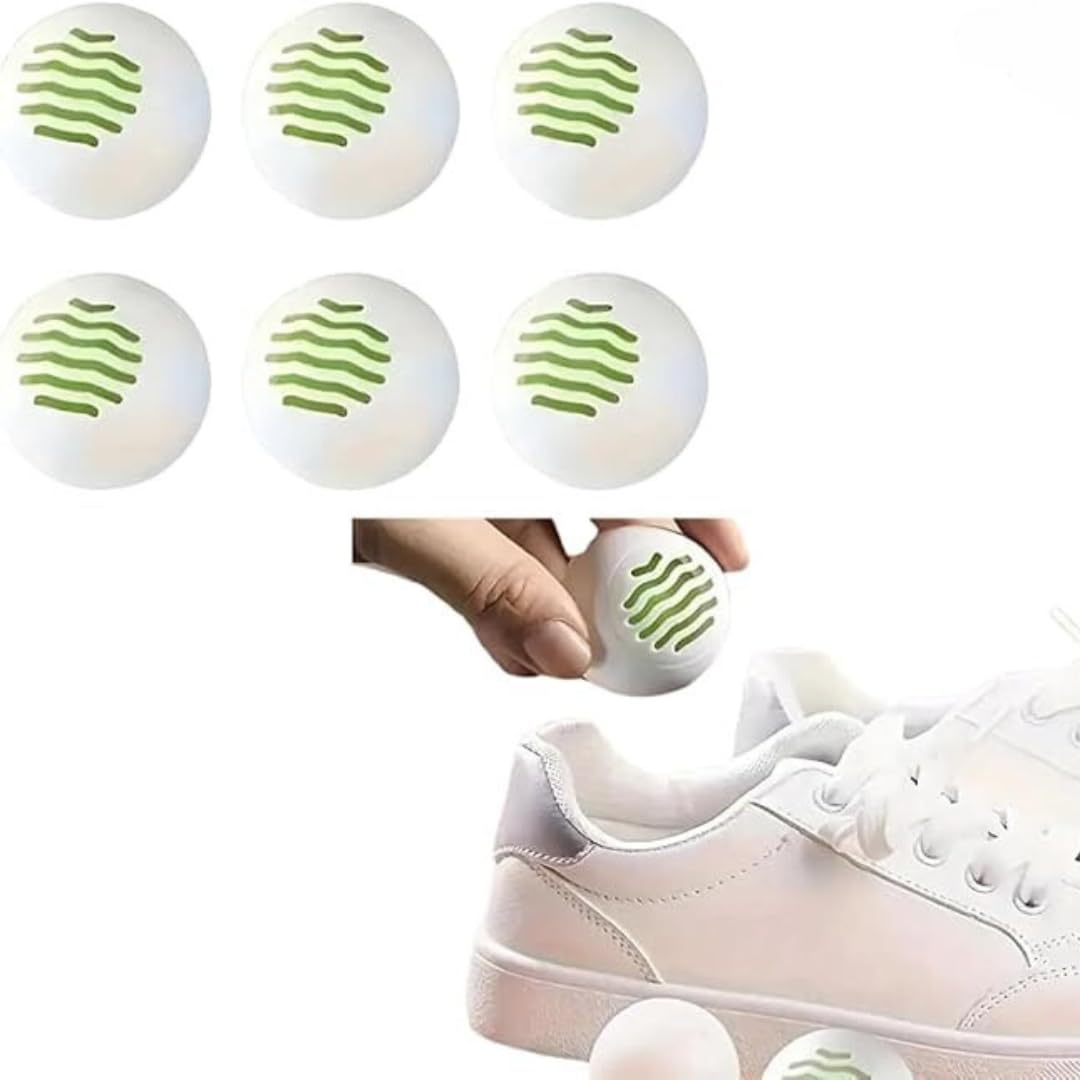 Lilly & Sacha, Premium, 6PCS Shoes Deodrant Ball, Deodrizer for Trainers, Anti-Odour, Car, Wardroabe, Lockers, Boxing Gloves, Etc. Eliminate Any Odour Today!
