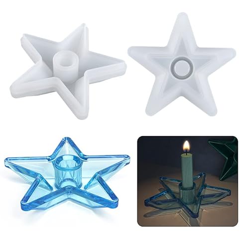 DirkFigge Silicone Mould Candle Holder, DIY Mould Candle Holder Taper Candle Moulds for Casting Concrete Silicone Mould Candle Rod Candle Holder Cement Cone Home Decoration Gift Cover