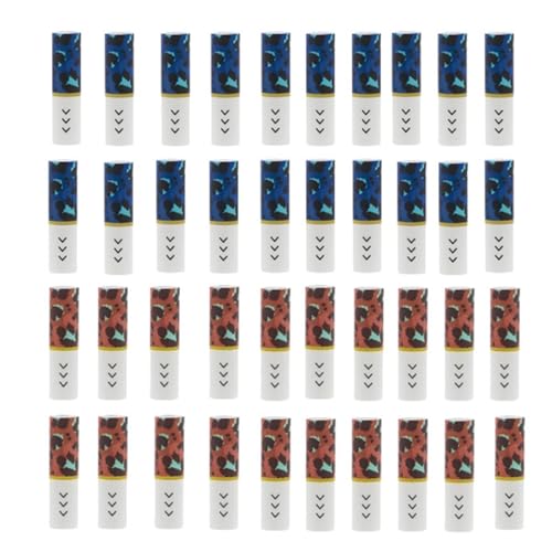 KIWI Lot de 40 Coton tips de remplacement pour KIWI (Sans E-liquide, Sans nicotine ni tabac) (bleu marine et rouge)