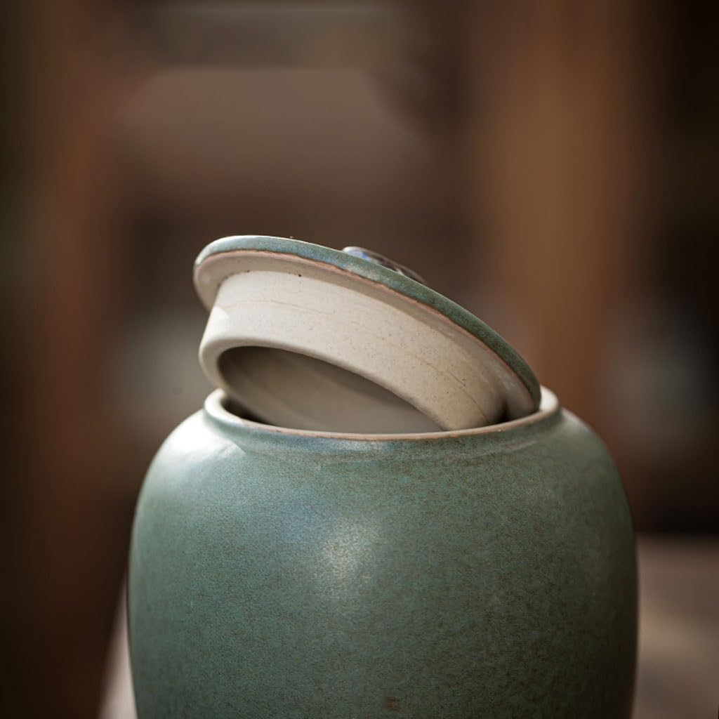NEBE Contenitore per caffè Barattolo da tè Piccolo in Ceramica squisita for Uso Domestico Mini Barattolo Portatile