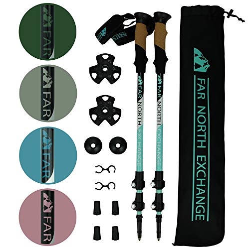 Far North Exchange Teal Aluminum Trekking Poles