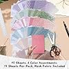 90 Sheets Textured Scrapbook Paper with Decor Mesh Fabric Creative Kit - 6 Pack Mixed Media Papers for Craft, Scrapbooking, Junk Journal, Card Making, Collage Art Supplies, 5.1 x 7 Inches #1