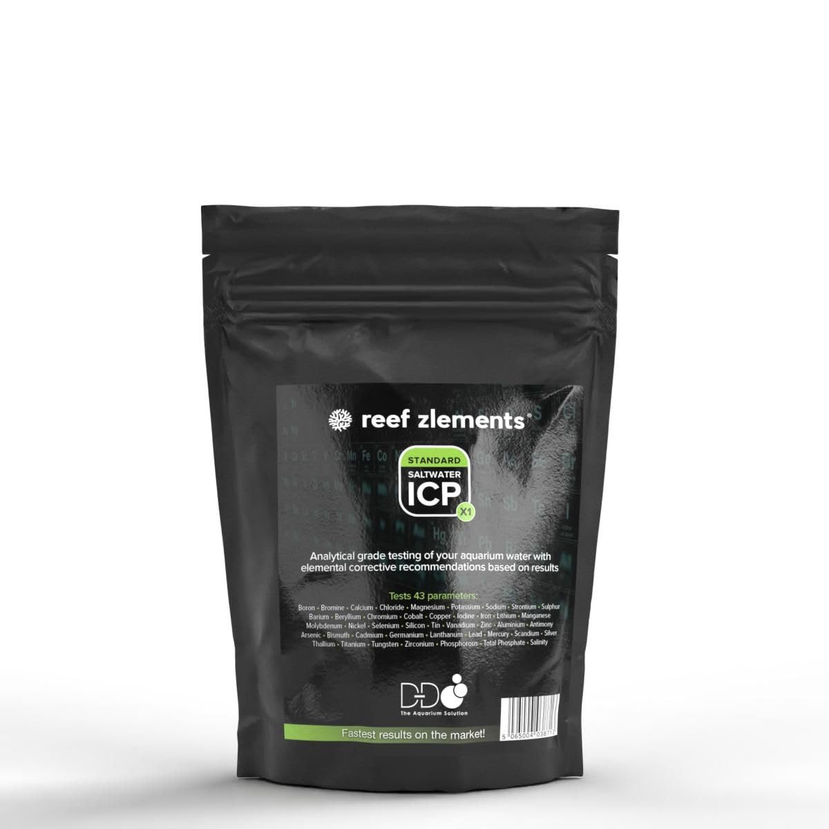 Reef Zlements Saltwater ICP Test – Single Sample Marine Water Analysis – High-Sensitivity SPECTROGREEN DSOI ICP-OES for Accurate Element & Salinity Results