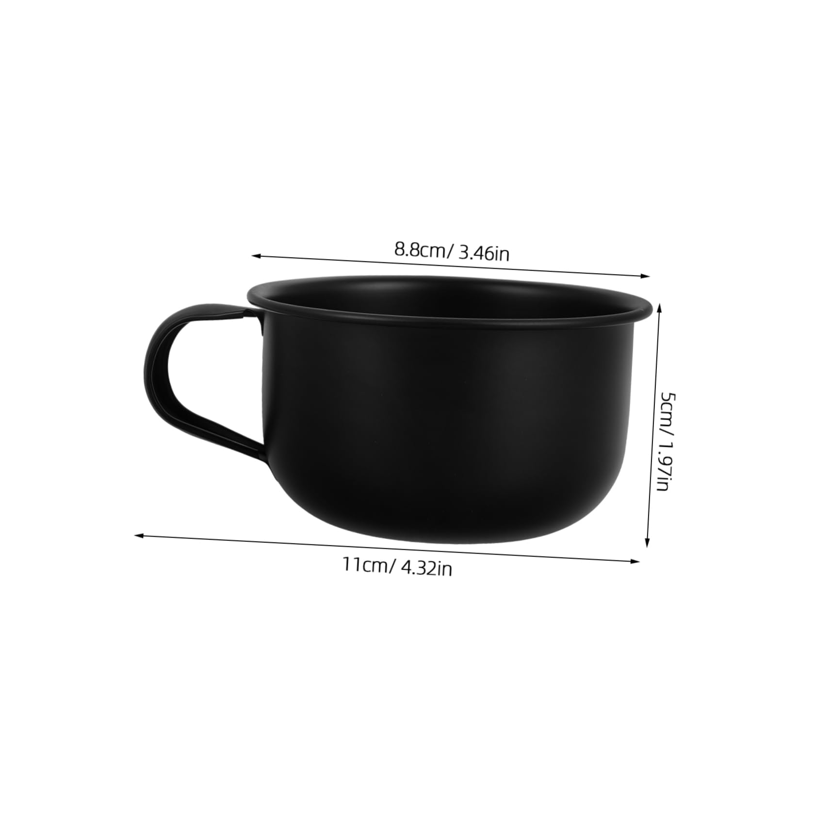 Anneome Retro Shaving Soap Bowl for Men Alloy Shaving Soap Cup with Handle Classic Shaving Soap Foam Container for Home and Barber Shop