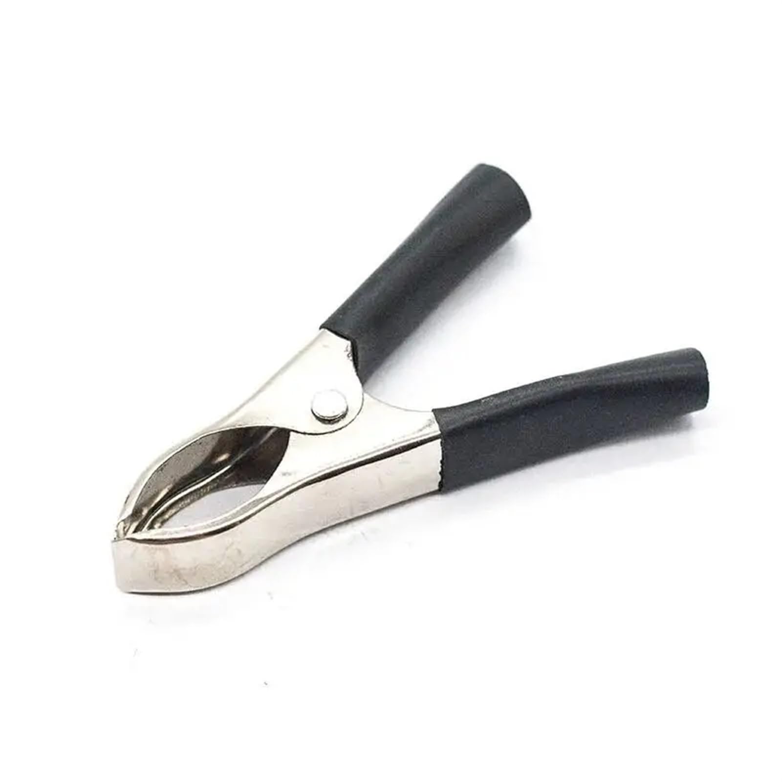 Crocodile Clips 2PCS 30A 50A 100A Car Alligator Clips Battery Clamps Crocodile Clip Red Black Positive Negative 70MM 80MM 90MM Length(2PCS 30A Black)