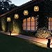 Larekook Solar Chandelier Outdoor,Natural Rattan Solar Lanterns Outdoor Waterproof Pendant Lights with Edison Bulb,Bamboo Woven Hanging Decorative Lanterns for Gazebo Garden Patio Porch Tree