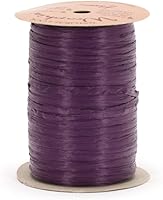 Vista 39 de Berwick Offray - Cinta de rafia mate de 1/4 pulgadas de ancho, marrón chocolate, 100 yardas