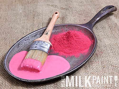 Real Milk Paint, Wood Paint For Furniture, Matte Paint For Cabinets, Walls, Brick, And Stone, Water Based Organic, No Voc, Sweetheart, 1 Oz. Sample #TOP1