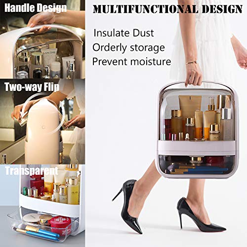 Portable Multifunctional Fully Open Makeup Organizer, Drawer Makeup Storage Box Desktop Sundry Storage Case,Waterproof