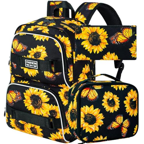 Image of Laptop Backpack, 16 Inch School Bag College Bookbag, Water Resistant Backpacks for Teens Girls Boys Women Men Students