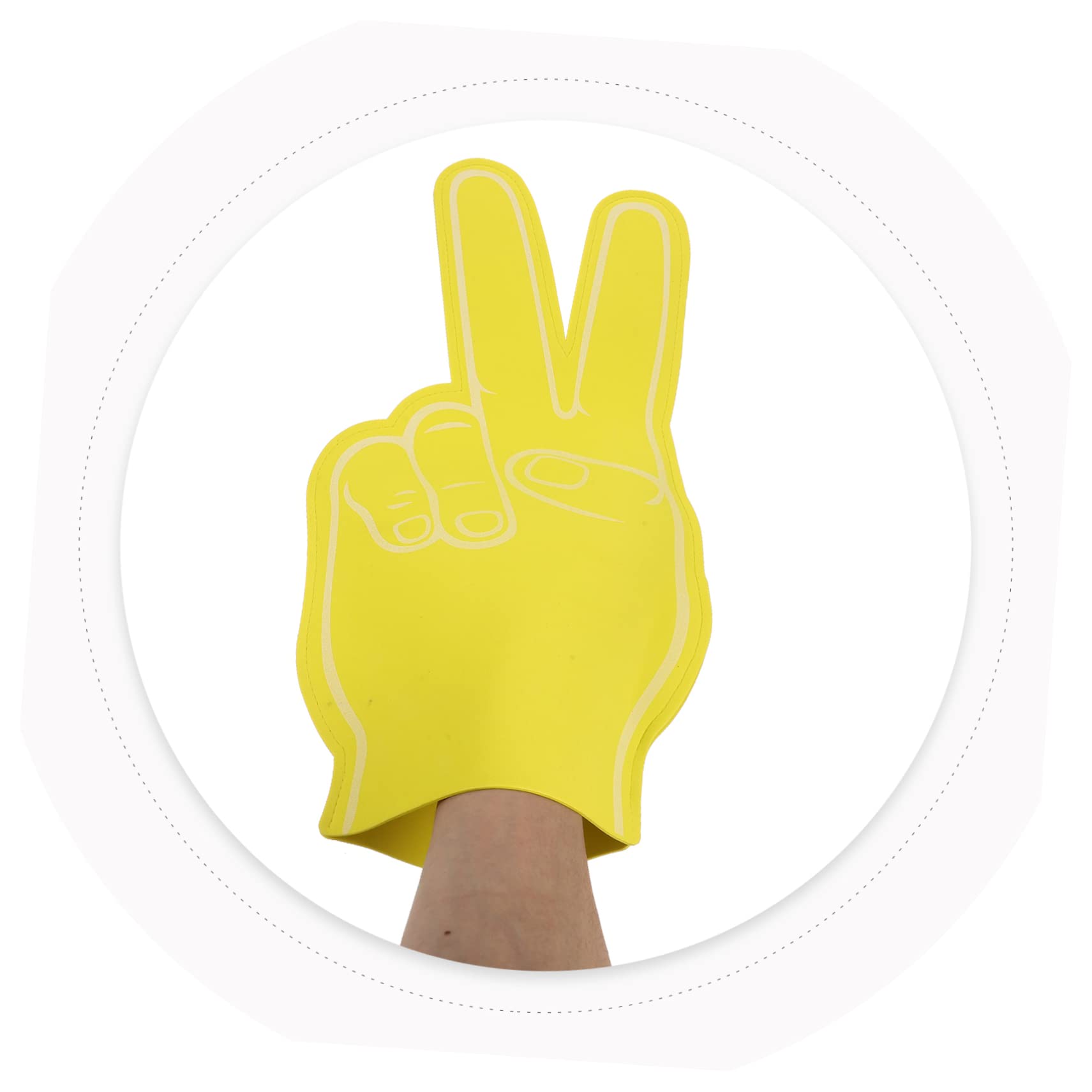 BESPORTBLE Gigante Dedo de Espuma Cinta Kinesiología Beisbol Muñequera Guantes Pre Green