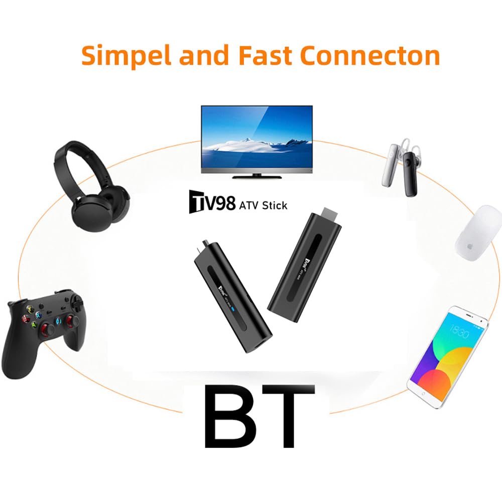 Android 14.0 TV Box,2025 Smart TV STICK box, Streaming Stick 8K,RAM 2GB ROM 16GB Dual WiFi 2.4G/5.8G 10K HDR HD Streaming Media Player