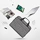 DOMISO 17 Zoll Laptop Tasche Aktentasche Schultertasche Business Wasserdicht Notebooktasche für 17-17.3 Notebook/IdeaPad/HP Envy/MSI GS73VR Stealth Pro/ASUS ROG,Grau