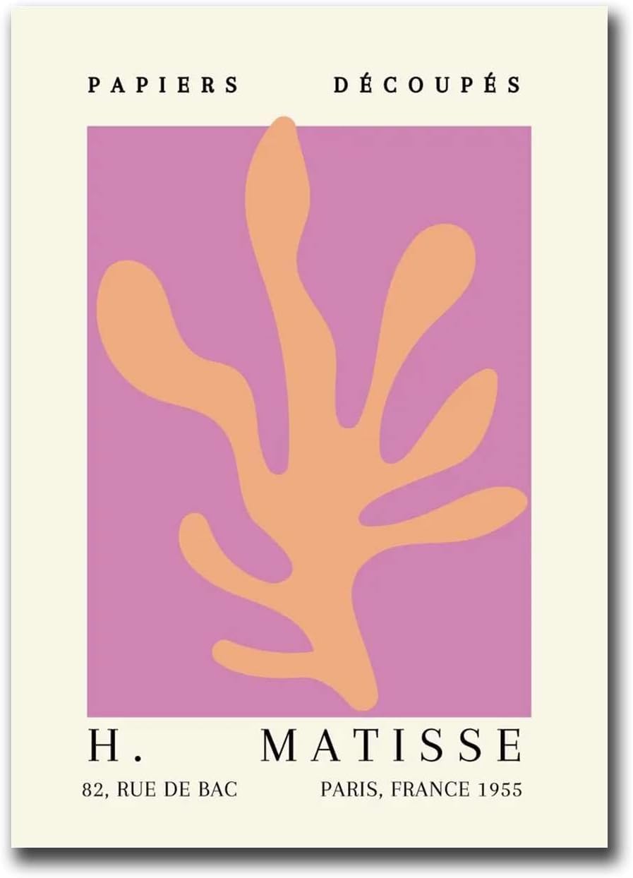Waeta Rnvzx Henri Matisse Wall Art The Cut-Outs Prints Poster Aesthetic Pictures 40x60cm