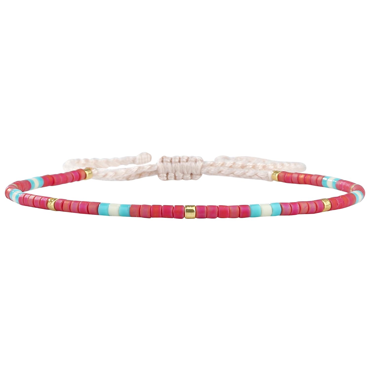 KELITCH Pulseras Amistad con Cuentas Concha Cristal Color Bohemio Pulsera Hecha A Mano Brazaletes Joyería para Mujer — view 37