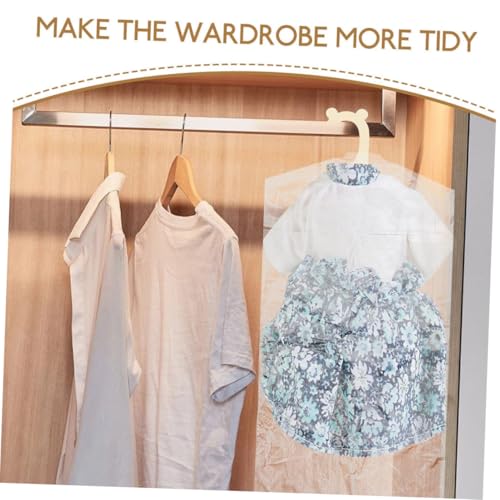 BESTYASH 40pcs Clear Plastic Garment Bags for Clothes Protection Covers for Hanging Clothes for Travel and Storage Fits Various Clothing Types3