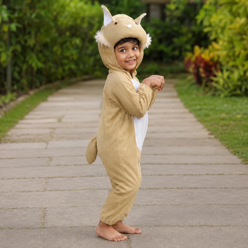 Image of Animal Costume for Kids | Plush Fancy Dress Costume for Boys & Girls |School Fancy Dress, Annual Day, Jungle Theme, Role Play, Halloween & Birthday Party