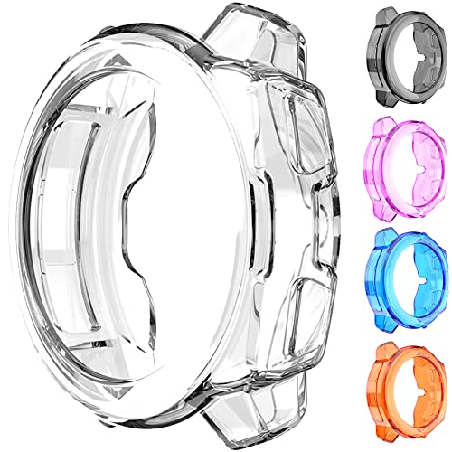 Miimall Compatible with Garmin Instinct Protective Soft TPU Bumper Case Replacement Anti-Scratch Slim Light and All-Around Case Cover for Garmin Instinct(Clear)