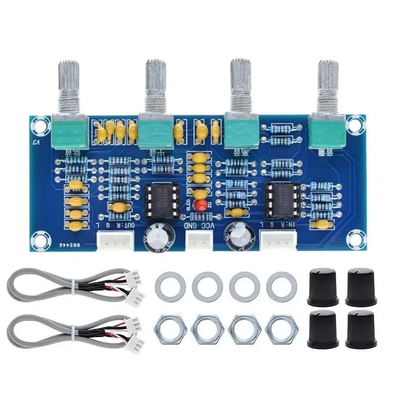 XH-A901 NE5532 Tone Board Preamp – HiFi Audio Preamplifier Module with Adjustable Treble, Bass & Volume – Stereo Sound Processor for DIY Audio Amplifiers-image-42