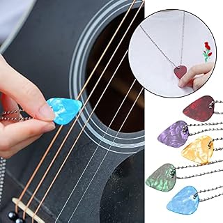 Msugar Collier ras du cou avec pendentif en forme de médiator de guitare – Noir – Pour femme et homme - Les Beatles, Paul McCartney, John Lennon, RIngo Starr, George Harrison Msugar Collier ras du cou avec pendentif en forme de médiator de guitare - Noir - Pour femme et homme – Image 6