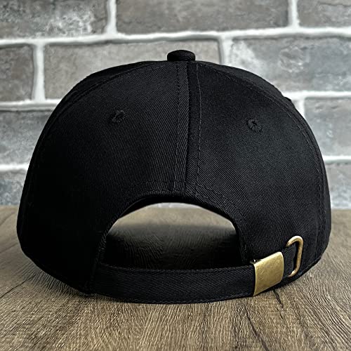Kubila Bass Fish Mens Hats - Fly Fishing Gifts For Men Women Curved Brim Adjustable Dad Hat Outdoor Embroidered Baseball Caps (Black White) #TOP5