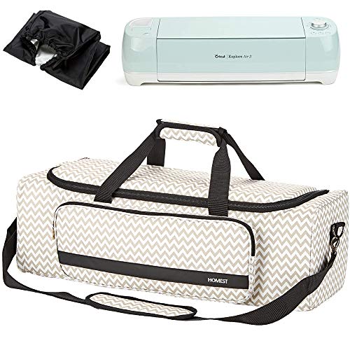 HOMEST Carrying Case with Large Pocket, Compatible with Cricut Explore Air 2, Cricut