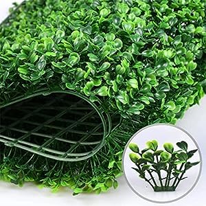 STS MART StylishWalls Artificial Wall Grass for Home Decoration (1 Pcs) I Grass Mat for Wall I Vertical Garden Artificial Wall Plants (Dark Green, 60cm X 40cm X 3cm, Pack of 1)