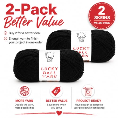 Image of 200g Milk Cotton Yarn for Crochet & Amigurumi - Soft Yarn for Sweaters, Hats, Socks & Blankets (Black)