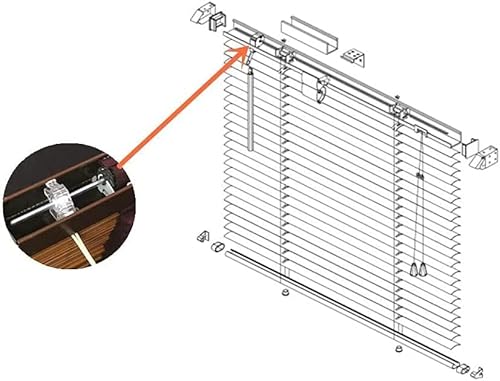 2Pcs Tilt Mechanism Hook For 2" Low Profile Horizontal Blinds Wand Tilter Connection With Square Shaped Gear Low Rail Blinds Accessory #TOP3