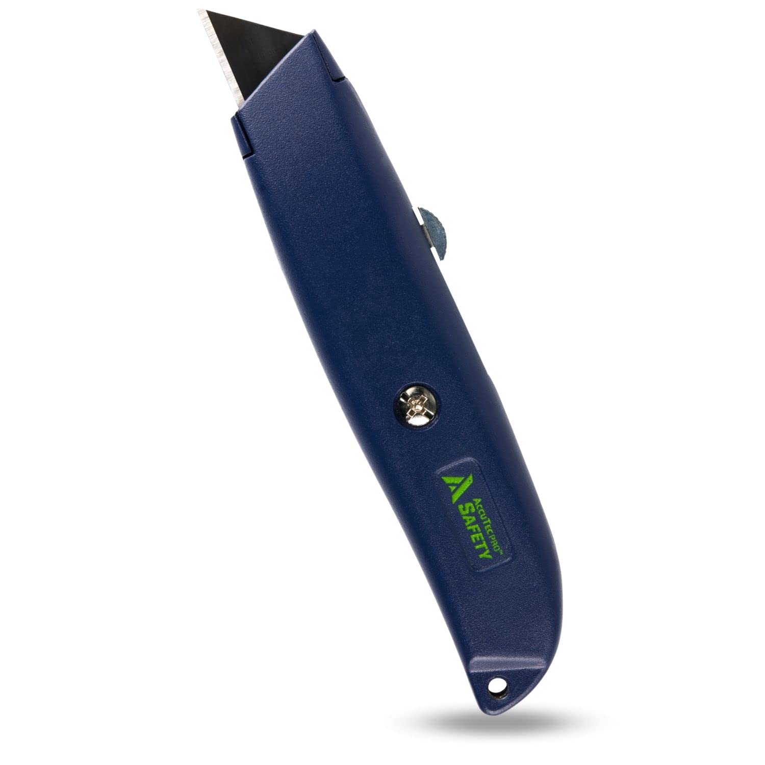 Safety U1 Standard Utility Knife - Tough, Sharp, and Safe Pocket Knife for Professionals - Includes Carbon Steel Blade with Adjustable Cut Depth - ASSU-U1AL