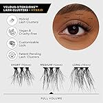 Velour Xtensions Eyelash Refills - False, Individual Vegan Lash Extensions - Lightweight, Fluffy, Reusable, Handmade Lashes - Wear up to 3 Weeks, Lash Clusters, Soft and Comfortable, All Eye Shapes - Image 5