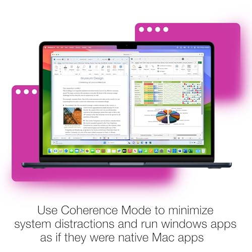 parallels desktop 26 for mac  run windows on mac virtual machine software  authorized by microsoft 1 year subscription mac download