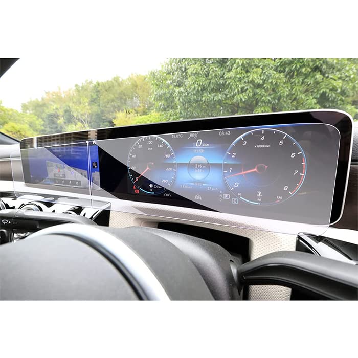 保護フィルム 液晶保護フィルム 強化ガラス　　車　計器ディスプレイ Amazon | ベンツ 液晶 強化ガラス フィルム シート メーター ナビ 2枚