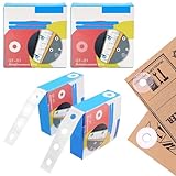 1000 Pcs Paper Hole Reinforcement Ring Labels Stickers, Extra Strong Hole Punch Protector, Self Adhesive Vinyl Reinforcement Ring Waterproof Holes Page Reinforcers Stickers for Office School Home