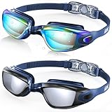 Aegend Swim Goggles, 2 Pack Swimming Goggles No Leaking Adult Men Women Youth